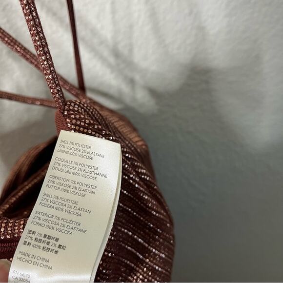 NWT Free People Shimmer and Shine Jumpsuit / Ginger Snap Metallic Womens Size S - Picture 10 of 12